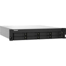 QNAP TS-832PXU-RP-4G 8-Bay Rackmount NAS with Quad-Core 1.7GHz CPU, 4GB DDR4, Dual 10GbE SFP+, Dual 2.5GbE, and Redundant PSU