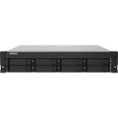 QNAP TS-832PXU-RP-4G 8-Bay Rackmount NAS with Quad-Core 1.7GHz CPU, 4GB DDR4, Dual 10GbE SFP+, Dual 2.5GbE, and Redundant PSU