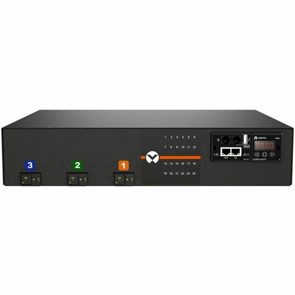Vertiv Geist rPDU MNR3EDR6-24CF18-3TL15A0H10-S | 24-Outlets | 30A | Monitored | NEMA L15-30P | Horizontal | 2U