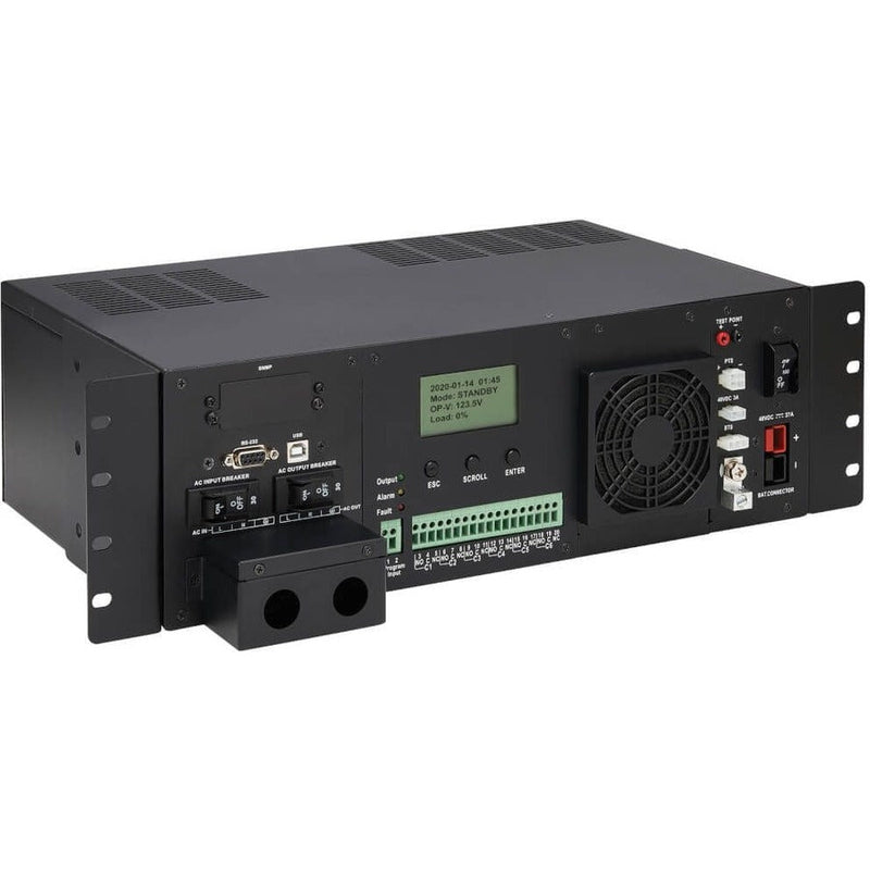 Eaton Tripp Lite Series 120VAC 48VDC 1500VA 1200W Extreme Temperature Network UPS for Industrial and Traffic Networks, 3U, Hardwire, TAA Eaton Corporation