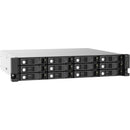 QNAP TL-R1220SEP-RP 12-Bay SAS 12Gb/s Rackmount Expansion Enclosure – 2U, Mini-SAS HD, Hot-Swappable, Redundant PSU