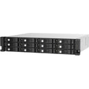 QNAP TL-R1220SEP-RP 12-Bay SAS 12Gb/s Rackmount Expansion Enclosure – 2U, Mini-SAS HD, Hot-Swappable, Redundant PSU