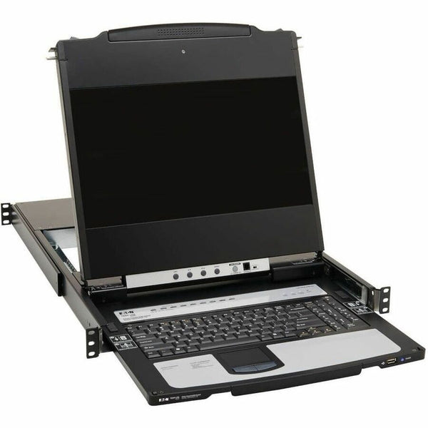 Eaton Tripp Lite Series 8-Port NetDirector DisplayPort KVM Switch Console with 17 in. LCD, Dual Rail, 1U Rack-Mount, TAA Eaton Corporation