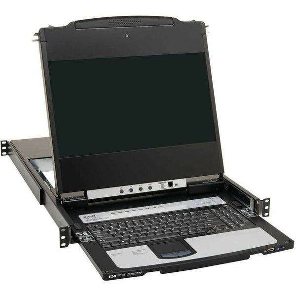 Eaton Tripp Lite Series NetDirector 8-Port DisplayPort KVM Switch Console with 17 in. LCD, IP Remote Access, Dual Rail, 1U Rack-Mount, TAA Eaton Corporation