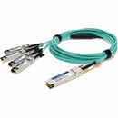 AddOn Cisco QSFP-4SFP25G-AOC2M Compatible TAA Compliant 100GBase-AOC QSFP28 to 4xSFP28 Direct Attach Cable (850nm, MMF, 2m) AddOn