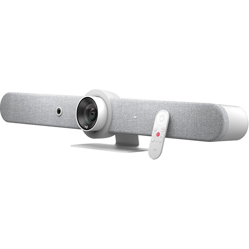 Logitech Rally Bar All-In-One Video Bar for Medium to Large Rooms – White