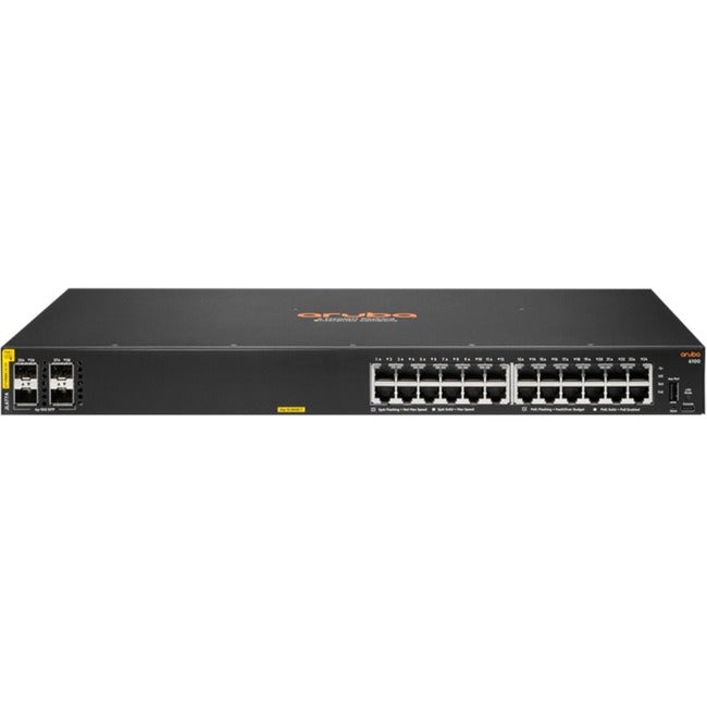HPE Aruba Networking CX 6100 24G Class4 PoE 4SFP+ 370W Switch (JL677A