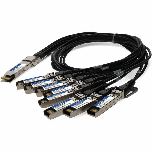 AddOn MSA and TAA Compliant 400GBase-CU QSFP-DD 400G to 8xSFP56 Direct Attach Cable (Passive Twinax, 1m) AddOn