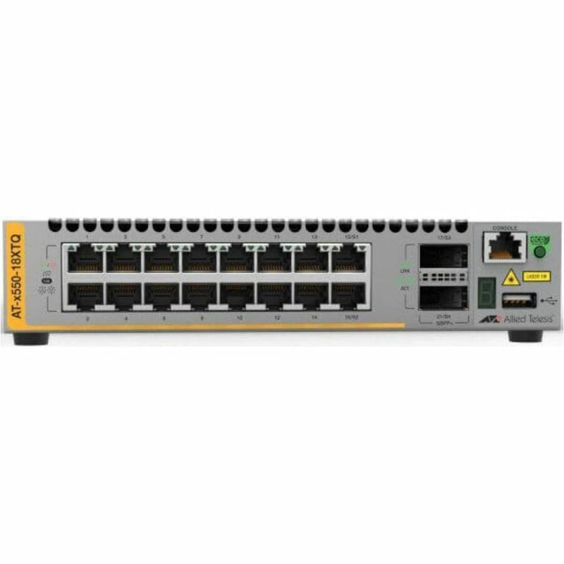 Allied Telesis x550-18XTQ Layer 3 Stackable 10G/40G Switch (AT-X550-18XTQ-B91)