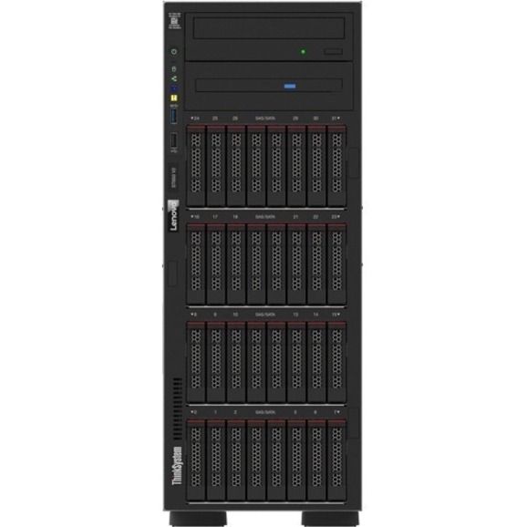 Lenovo ThinkSystem ST650 V2 7Z75A002NA 4U Tower Server - 1 x Intel Xeon Silver 4309Y 2.80 GHz - 32 GB RAM - Serial ATA/600 Controller