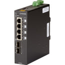 Black Box Gigabit Ethernet Poe++ Industrial Network Switch(4)10/100/1000-Mbps Copper Rj-45
