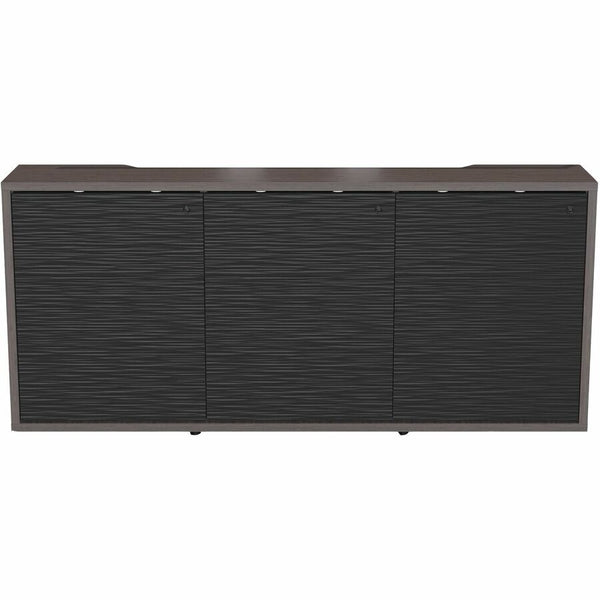 C3 SERIES HPL WOODKIT, 3 BAY, 32 INCHES HIGH, ASIAN NIGHT WITH BLACK METALWAVE D
