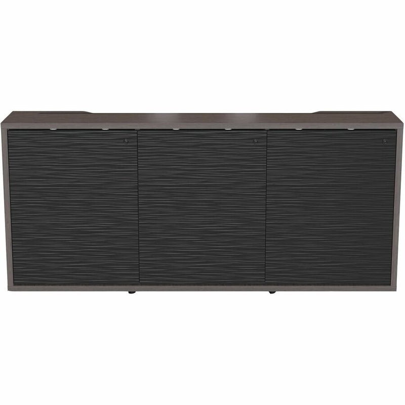 C3 SERIES HPL WOODKIT, 3 BAY, 32 INCHES HIGH, ASIAN NIGHT WITH BLACK METALWAVE D