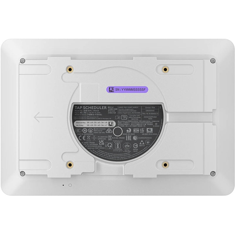 Logitech Tap Scheduler Room Scheduling Touch Screen – White