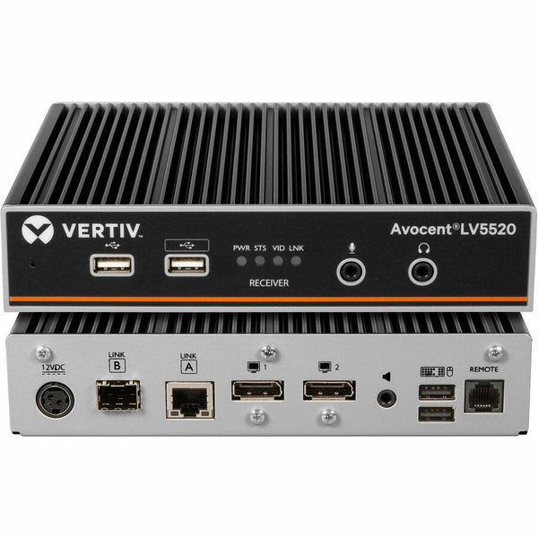 VERTIV AVOCENT LONGVIEW 5520 HIGH-PERFORMANCE KVM EXTENDER,RECEIVER,DUAL HEAD,4K