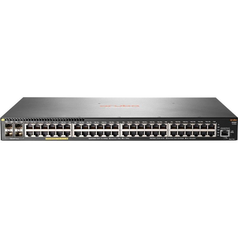 HPE Aruba 2930F 48G PoE+ 4SFP Layer 3 Switch (JL262A