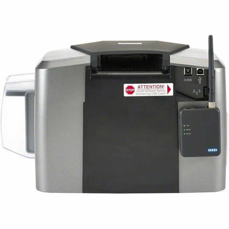 HID Fargo DTC1250e Single-Sided ID Card Printer & Encoder – 300 dpi, 16s Color Print, USB/Ethernet