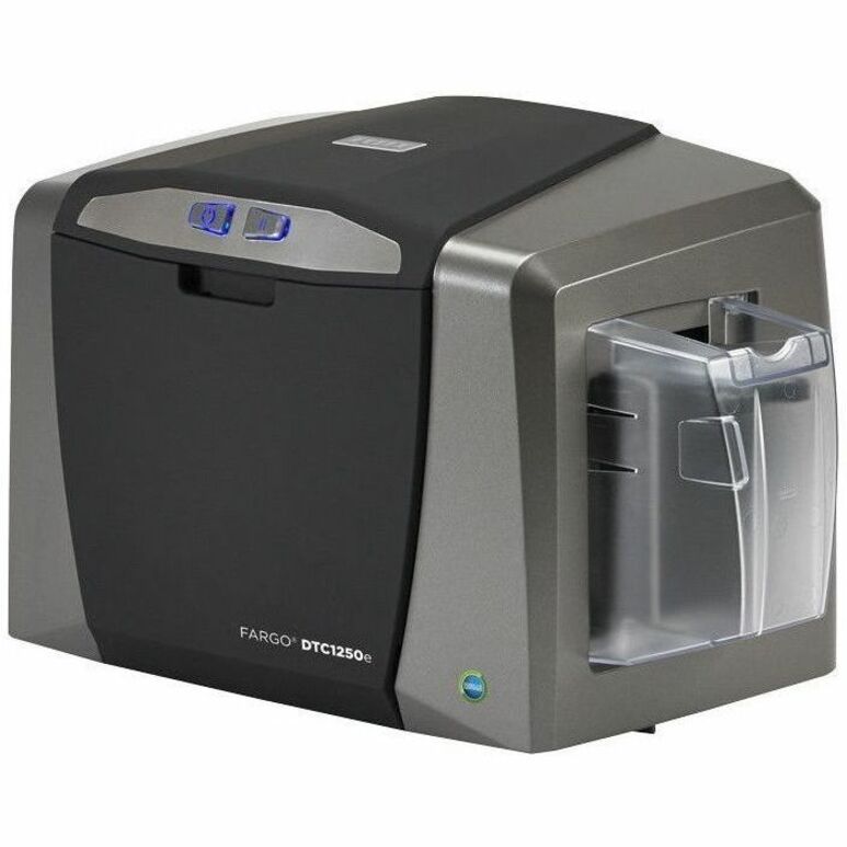 HID Fargo DTC1250e Single-Sided ID Card Printer & Encoder – 300 dpi, 16s Color Print, USB/Ethernet