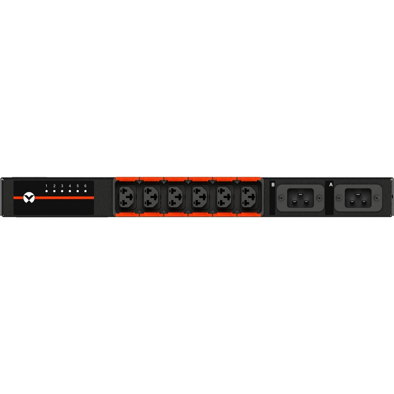 Vertiv Geist VA7U2100 Rack Transfer Switch rPDU | Switched Outlet Monitoring | C13/C19 Outlets | 1U | 3600W | Dual C20 Input