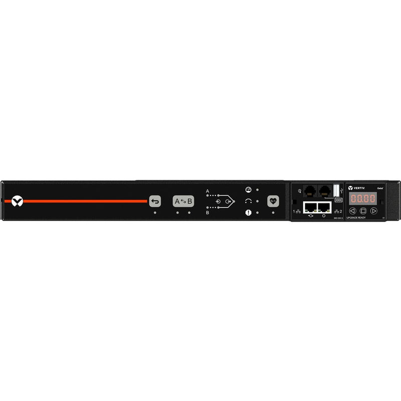 Vertiv Geist VA7U2100 Rack Transfer Switch rPDU | Switched Outlet Monitoring | C13/C19 Outlets | 1U | 3600W | Dual C20 Input