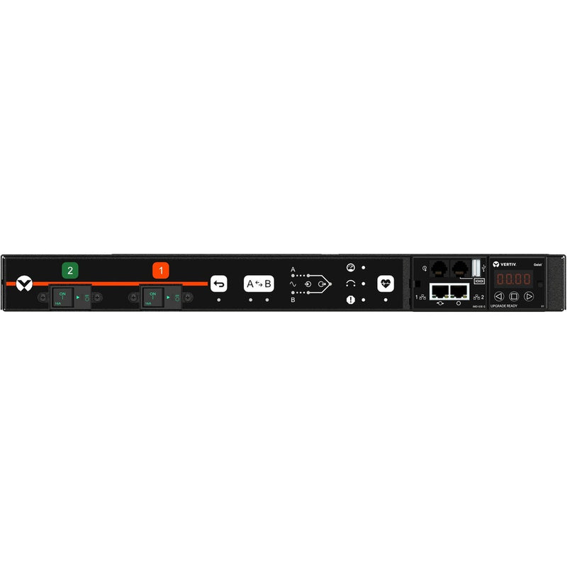 Vertiv Geist VA4G9100 Rack Transfer Switch PDU | 32A 230V | 12 C13/C19 Outlets | 1U