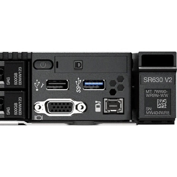 Lenovo ThinkSystem SR630 V2 7Z71A04XNA 1U Rack Server - 1 x Intel Xeon Silver 4309Y 2.80 GHz - 32 GB RAM - Serial ATA/600, 12Gb/s SAS Controller