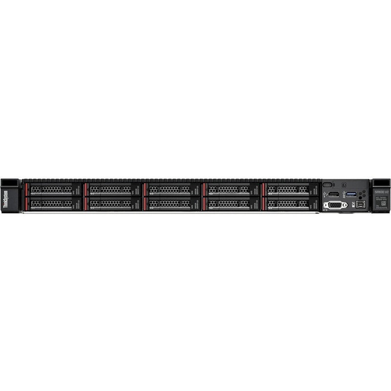Lenovo ThinkSystem SR630 V2 7Z71A04XNA 1U Rack Server - 1 x Intel Xeon Silver 4309Y 2.80 GHz - 32 GB RAM - Serial ATA/600, 12Gb/s SAS Controller