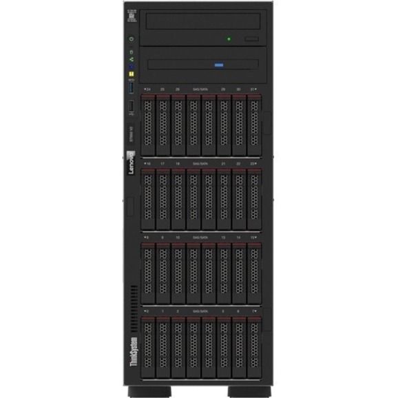 Lenovo ThinkSystem ST650 V2 7Z74A02HNA 4U Tower Server - 1 x Intel Xeon Silver 4309Y 2.80 GHz - 32 GB RAM - Serial ATA/600 Controller