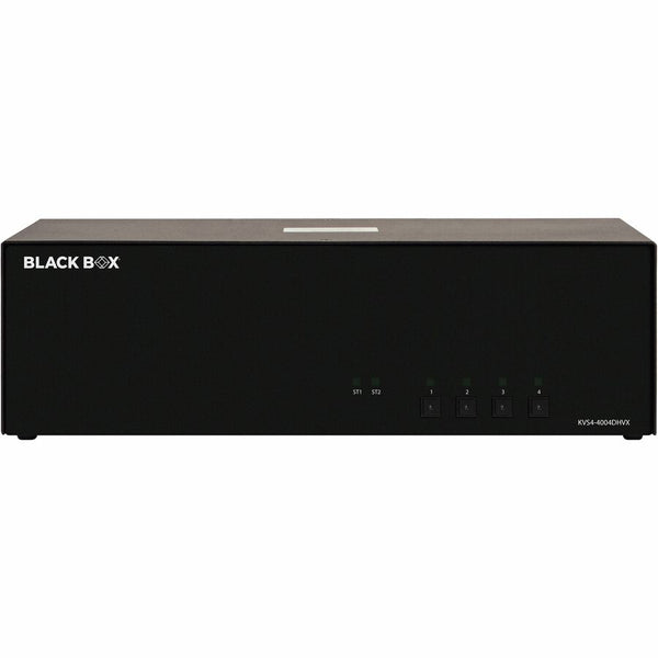 Black Box Secure Kvm Switch - 4-Port, Quad-Monitor, Dvi, Hdmi, Displayport, Cac, Taa