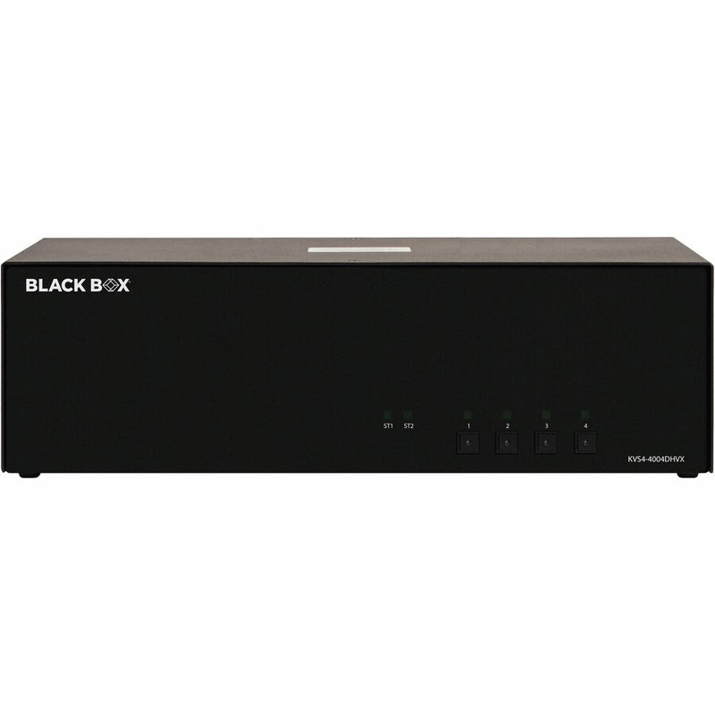 Black Box Secure Kvm Switch - 4-Port, Quad-Monitor, Dvi, Hdmi, Displayport, Cac, Taa