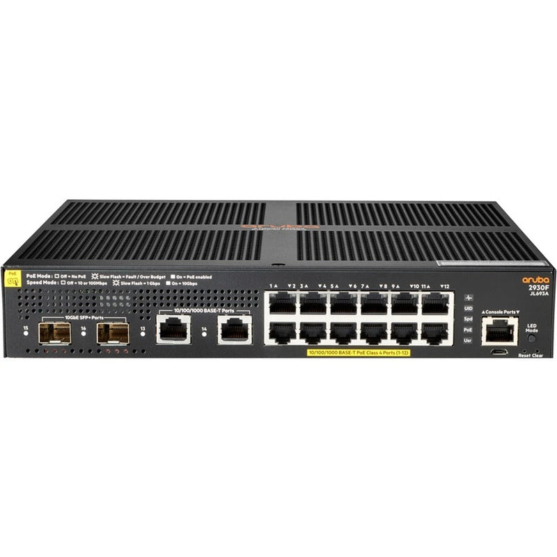 ARUBA 2930F 12G POE+SWCH Hewlett Packard Enterprise