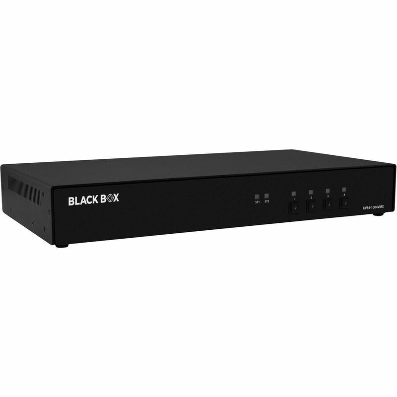 Black Box Niap4 Secure Kvm Switch, 4 Port Single Head Dp W/Mst, Cac If Outside Tape Is Bro