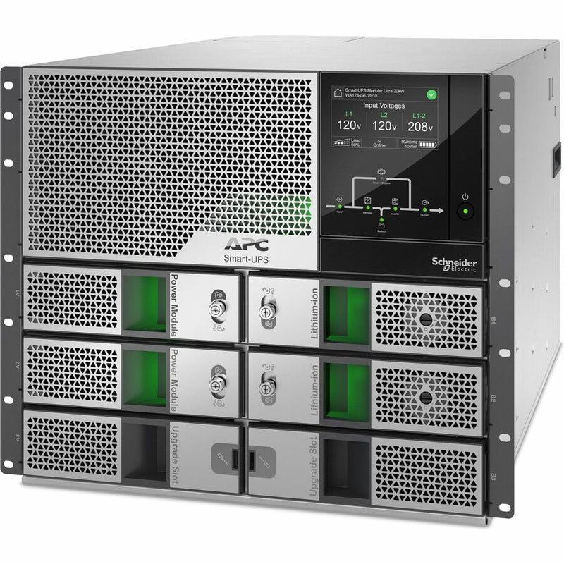 APC Smart-UPS Modular Ultra 10kW, 9U Rackmount, Scalable to 15kW, Li-ion, 208/240V