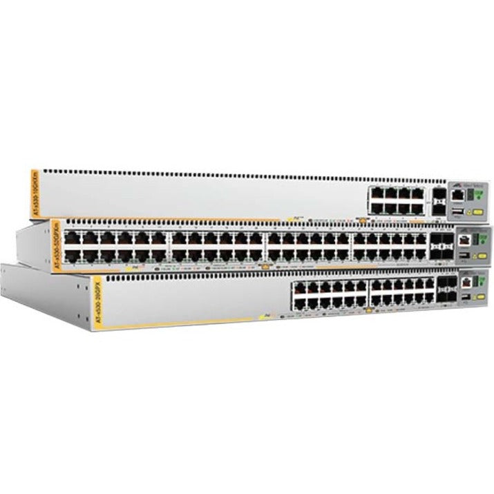 Allied Telesis x530-10GHXm Layer 3 8-Port PoE++ Stackable Switch – AT-X530-10GHXM-10