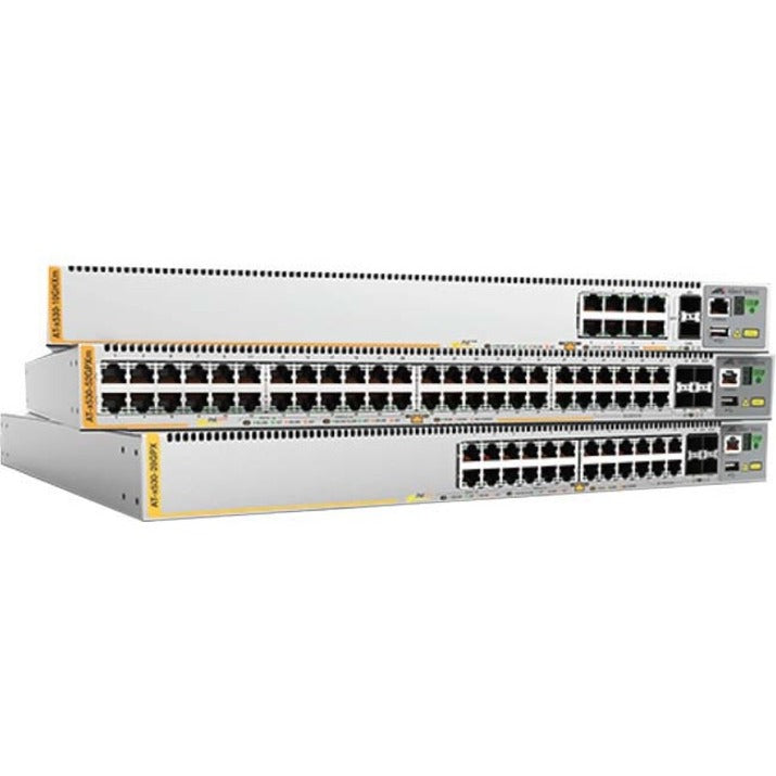 Allied Telesis x530-18GHXm Layer 3 Managed Switch - 16-Port 5GbE PoE++, 2x10G SFP+, Modular, Rackmount