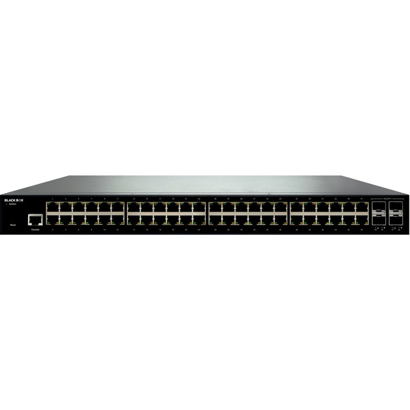 Black Box 48+4-Port Gigabit Switch Managed W/ 4 Sfp+ 10G