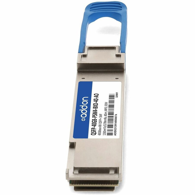 AddOn QSFP-40GB-PSM4-BXD-40-AO 40GBase-BX QSFP+ Transceiver (1330nmTx/1270nmRx, MPO, SMF, 40km, DOM, TAA)