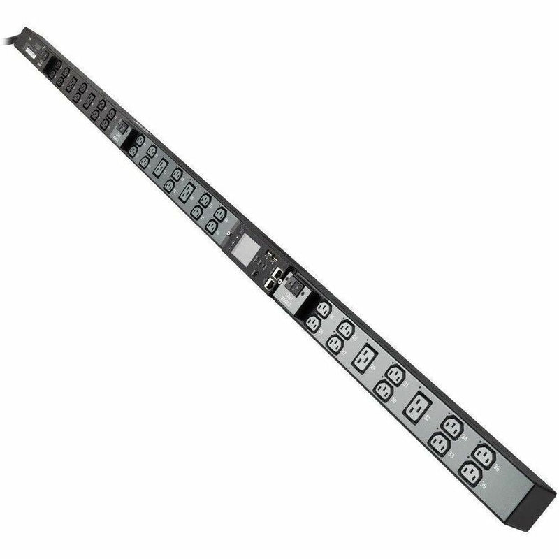 Eaton 8.6kW 200-240V 3-Phase IsoBreaker Managed PDU - Gigabit, 36 Outlets, L15-30P Input, LCD, 10 ft. (3 m) Cord, 0U, 70 in. (1.8 m) Height, TAA Eaton Corporation