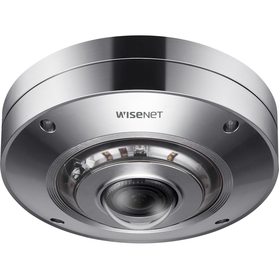 Wisenet XNF-9010RS 12MP Stainless Steel Fisheye Network Camera Silver ...