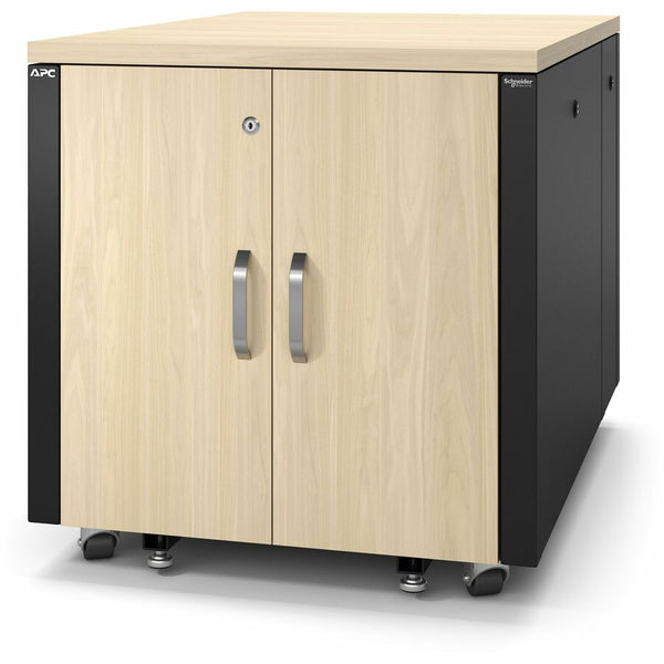 Apc By Schneider Electric Netshelter Soundproof, 12U, Server Rack Enclosure, Maple