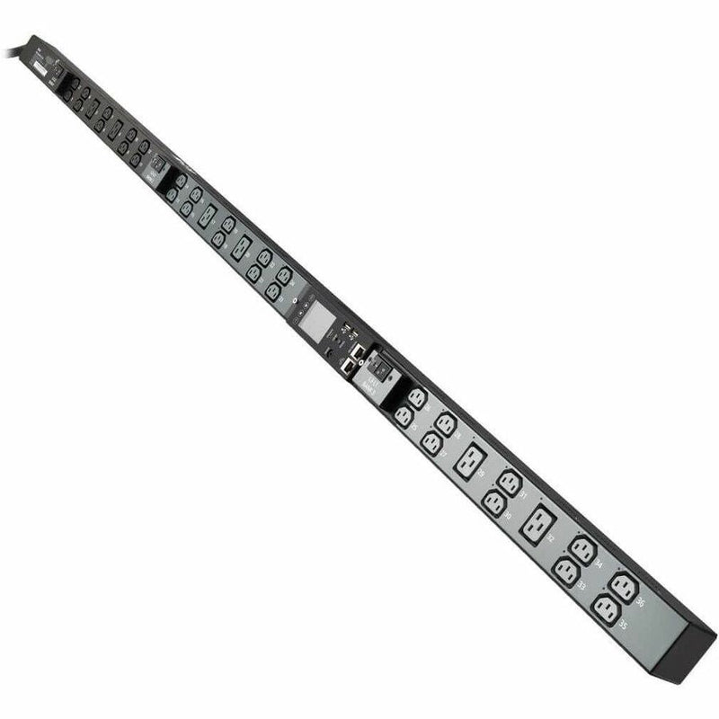 Eaton 8.6kW 200-240V 3-Phase IsoBreaker Managed PDU - Gigabit, 36 Outlets, L21-30P Input, LCD, 10 ft. (3 m) Cord, 0U, 70 in. (1.8 m) Height, TAA Eaton Corporation