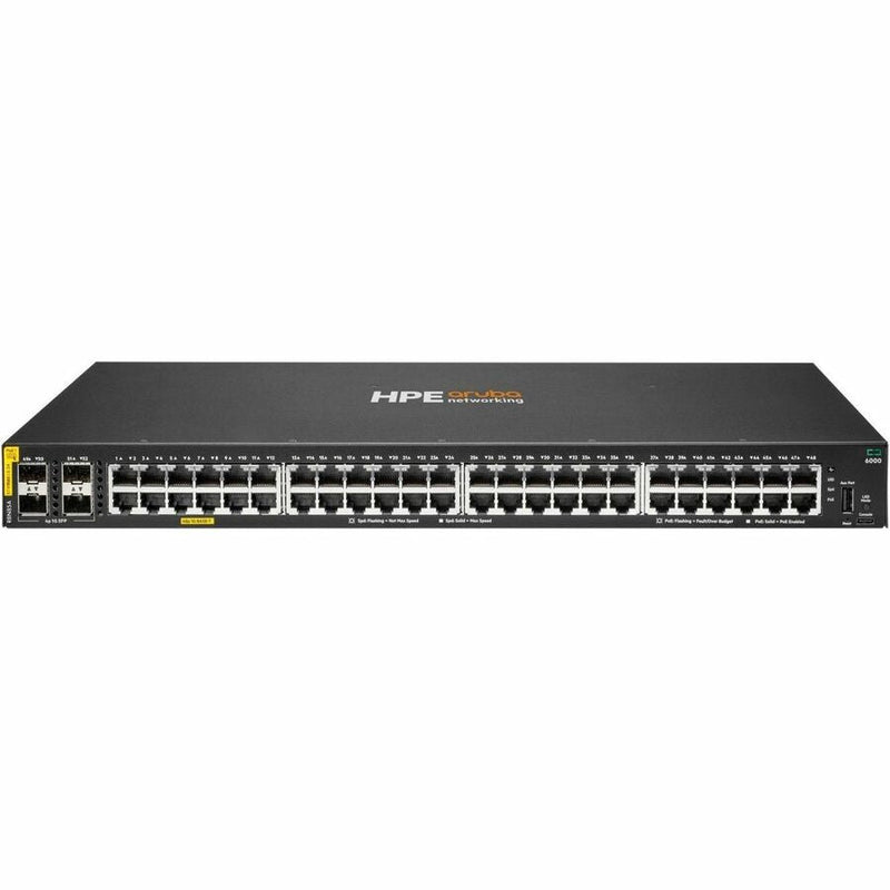 Aruba 6000 48G Class4 PoE 4SFP 370W Switch Hewlett Packard Enterprise