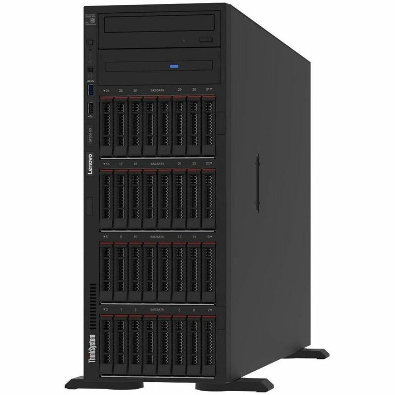 Lenovo ThinkSystem ST650 V3 7D7A1007NA 4U Tower Server - 1 Xeon Silver 4410Y 2 GHz - 32 GB RAM - Serial ATA, 12Gb/s SAS Controller
