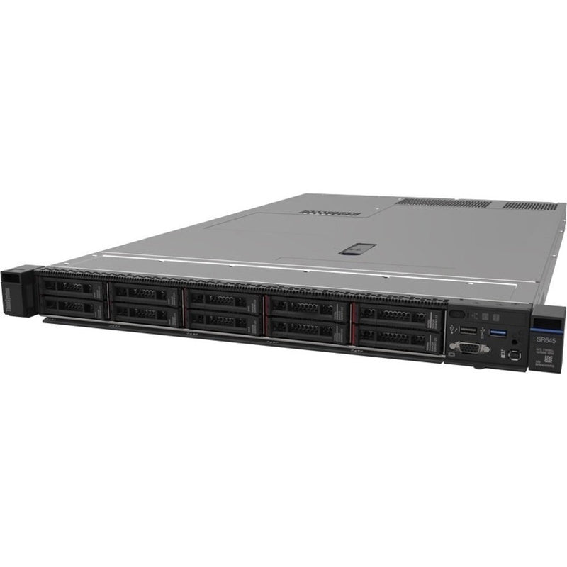 Lenovo ThinkSystem SR645 7D2X100BNA 1U Rack Server - 1 x AMD EPYC 73F3 3.50 GHz - 32 GB RAM - 1.92 TB SSD - 12Gb/s SAS Controller