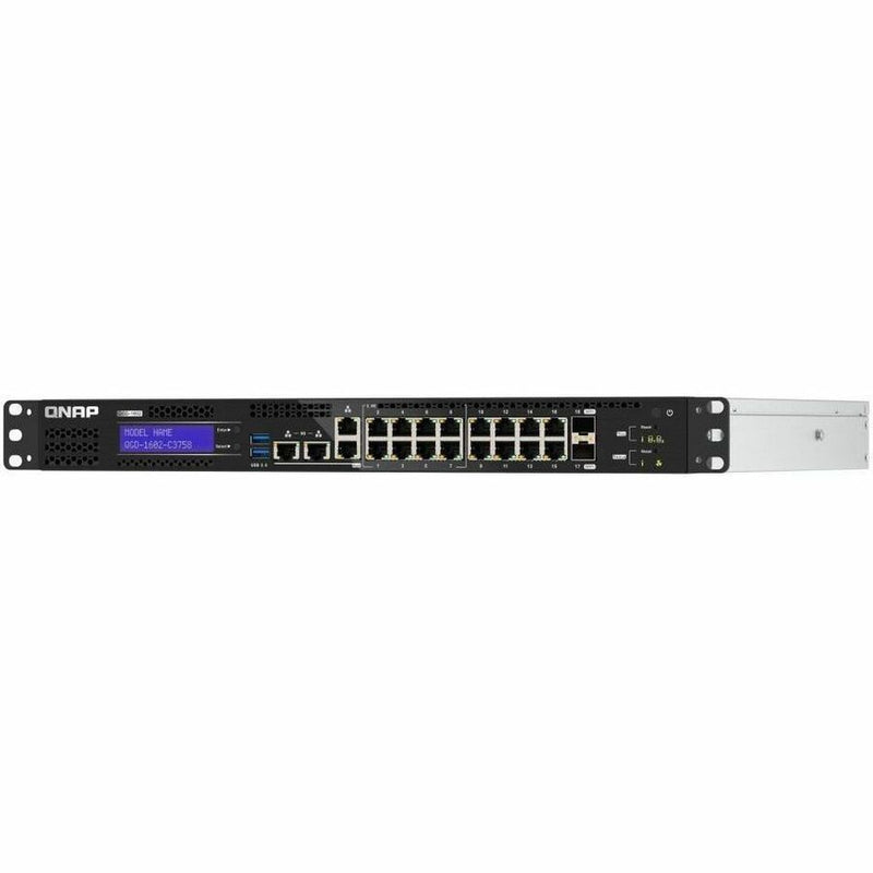 QNAP QGD-1602-C3758-16G-US 16-Port Managed Ethernet Switch with Multi-Gig and 10GbE SFP+