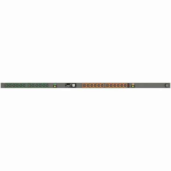 RPDU, SWITCHED UNIT LEVEL MONITORING EC, 30A, 208V, 4.9KW, VERTICAL, (20) LOCKIN