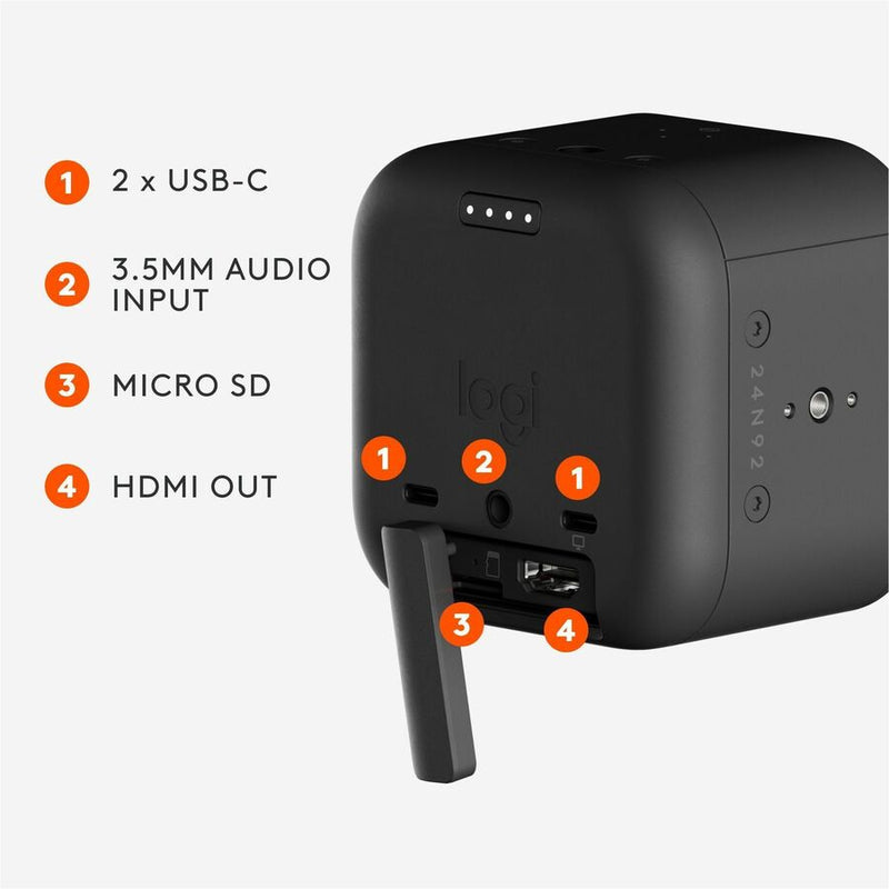 Logitech Mevo Core Wireless 4K Live Streaming Camera with Interchangeable Lens, Auto Focus, and Multicam App Control – SKU: 961-000508