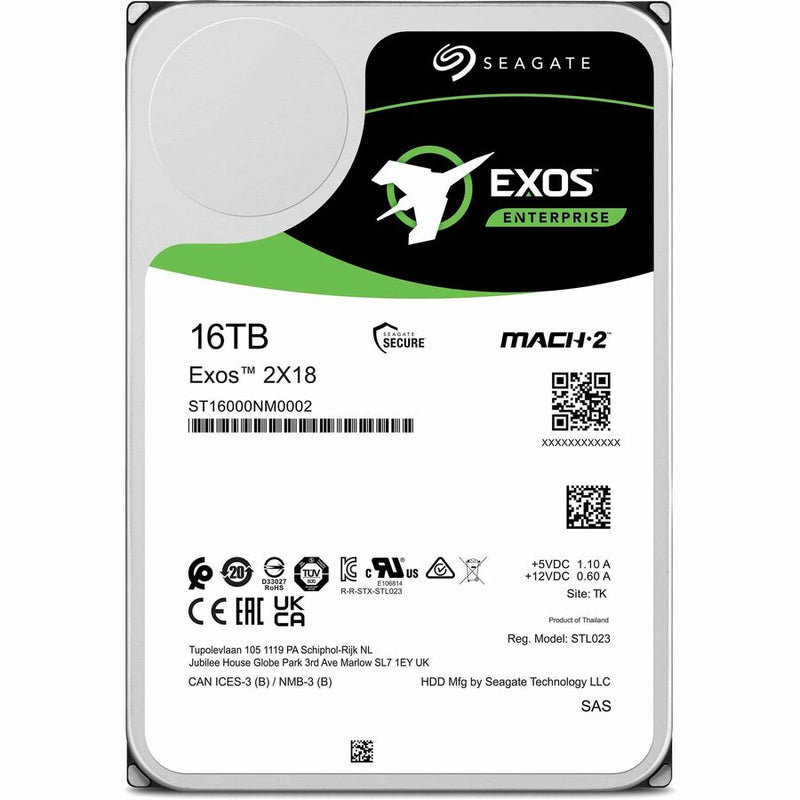 Seagate Exos 2X18 ST16000NM0002 16TB Hard Drive – 3.5" Internal – SAS (12Gb/s SAS) – 20-Pack