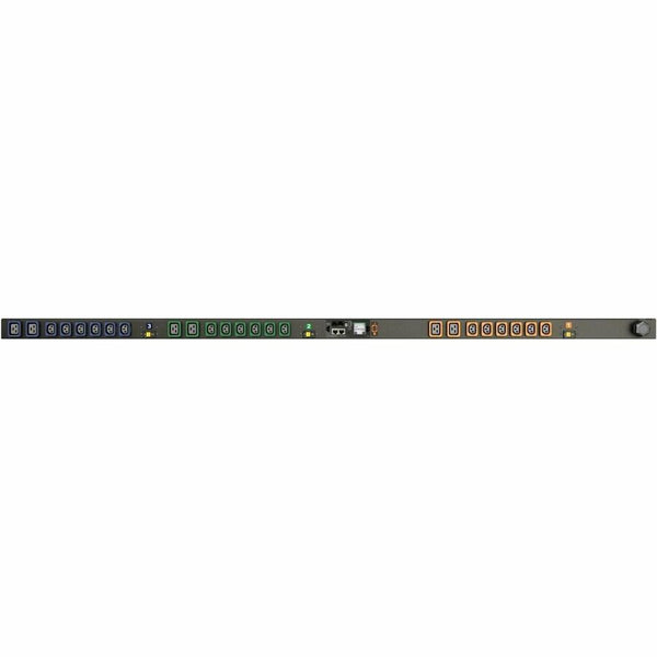 RPDU, MONITORED UNIT LEVEL EC, 60A, 208V, 9.9KW, VERTICAL, (18) LOCKING IEC C13,