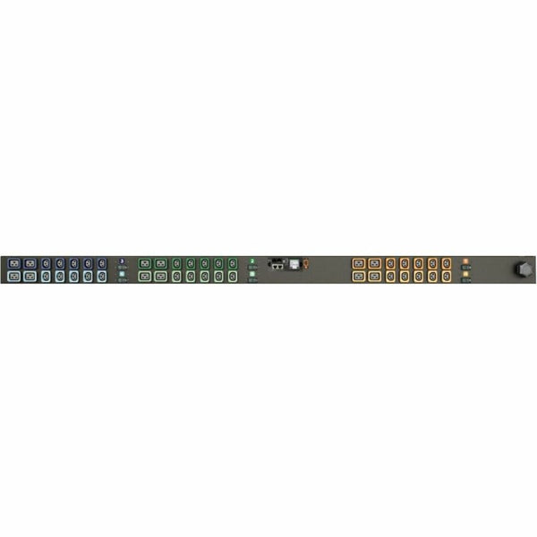 RPDU, MONITORED UNIT LEVEL EC, 40A, 240/415V WYE, 28.8KW, VERTICAL, (30) LOCKING